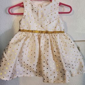 Cream & gold dress with bloomers